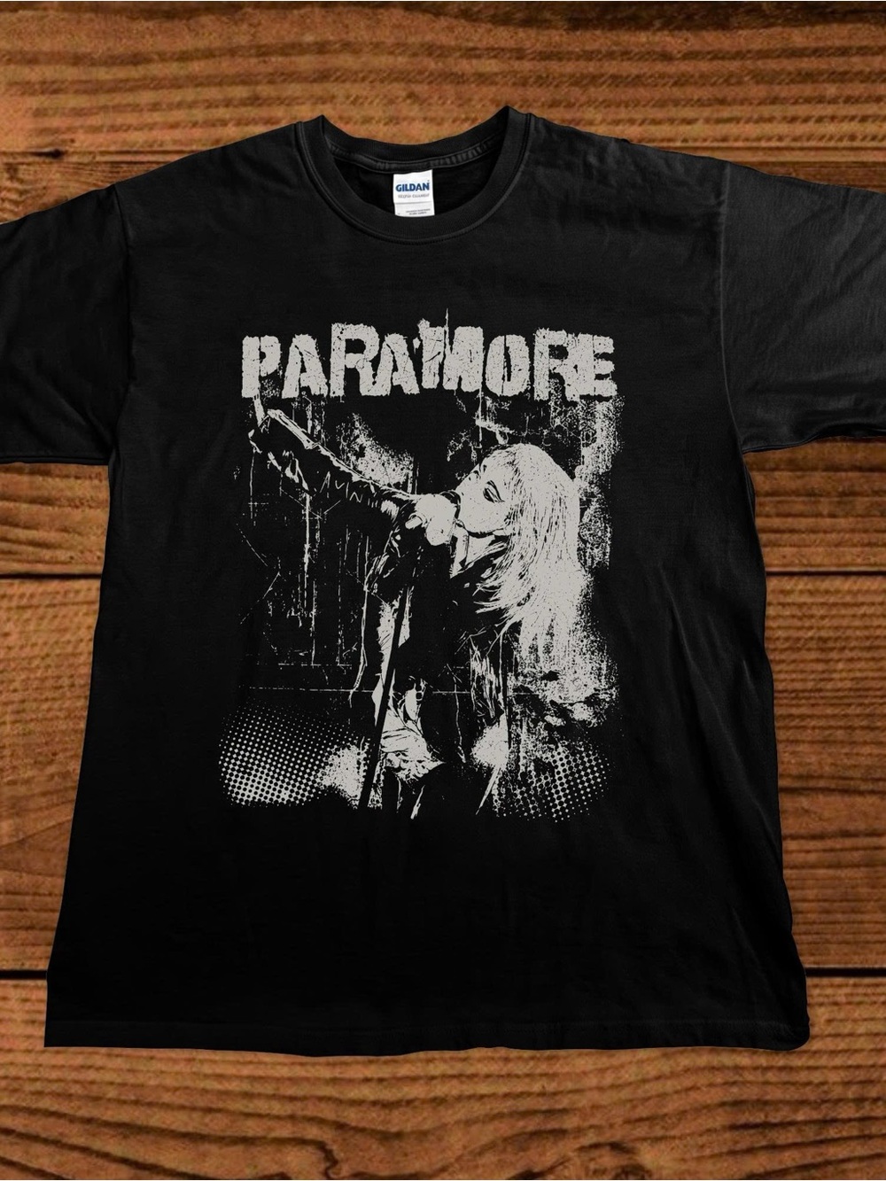 Paramore Graphic Band Tee Gildan Black Tee For Fan Tour